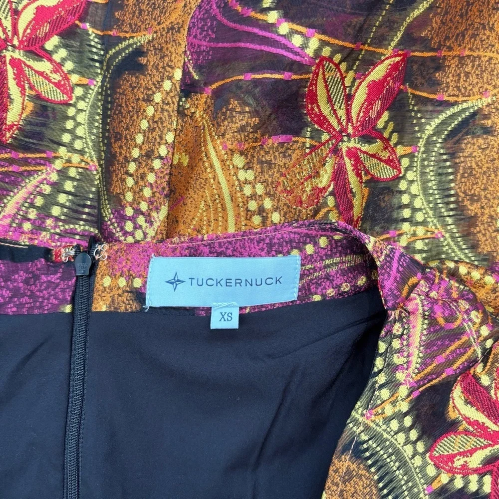 Tuckernuck babydoll square neck Puff short sleeves magenoto purple ankara blouse